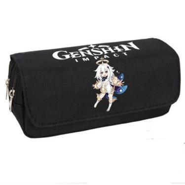 Imagem de Bolsa de lápis Genshins Impacts Paimons Anime Oxford 20x7,5x10cm - Yiw