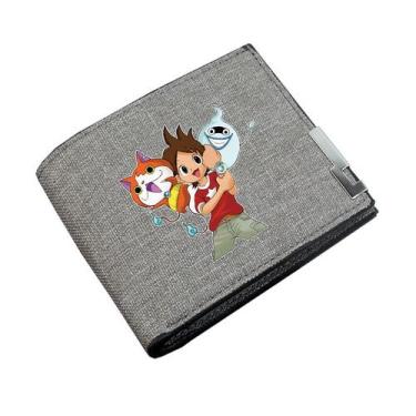 Imagem de Wallet Yo-kai Watch Anime Characters Slim Bifold Canvas - Yiweisai