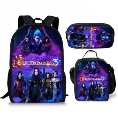 Imagem de Conjunto de mochilas Descendants Anime School, 3 unidades/lote para cr
