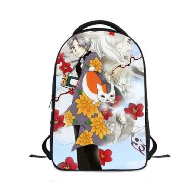 Imagem de Mochila Natsumes Friends Books para crianças School Oxford 24x12x30cm 