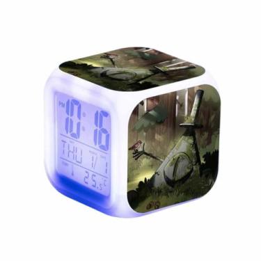Imagem de Despertador digital LED Gravitys Falls Square 8x8x8cm - yiweisai