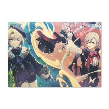 Imagem de Pôster Genshins Impacts Anime Art 51,5x36cm Papel 40g - yiweisai