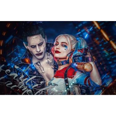 Imagem de Pôster de pintura de parede em tela Harleys Quinns Jokers Anime - yiwe