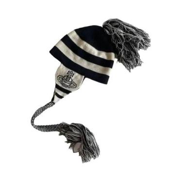 Imagem de Gorro De Tricô Quente De Inverno Para Cosplay De Anime Com Padrão List
