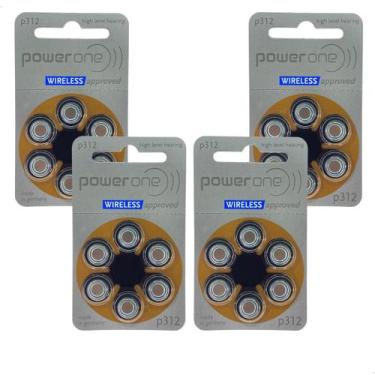 Imagem de 24 Pilhas Baterias 312 Pr41 Aparelho Auditivo Extra Power One