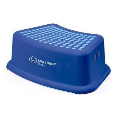Imagem de Degrau Infantil Com Antiderrapantes Up Azul Multikids Baby - Multikds