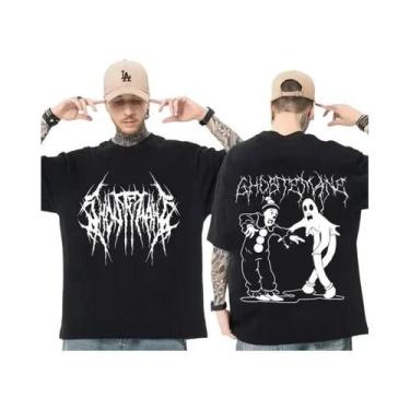 Imagem de Camiseta Unissex Com Estampa Gótica Rock Hip Hop, Estilo Solto, Moda D