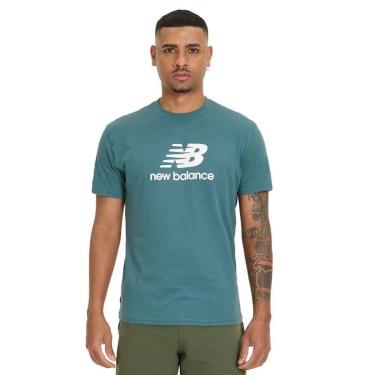 Imagem de Camiseta Masculina New Balance Essentials Verde-Masculino