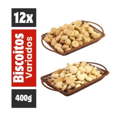 Imagem de KIT 12 Potes de Biscoito Amanteigado Segredos de Minas 400g