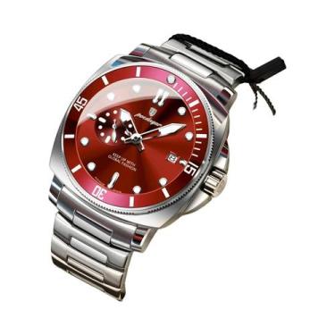 Imagem de Relógio De Pulso Masculino POEDAGAR De Quartzo Em Aço Inoxidável Lumin