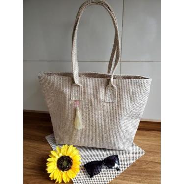 Imagem de Bolsa de Praia Feminina Grande - Tendência Verão - DailaMuniz Moda Pra