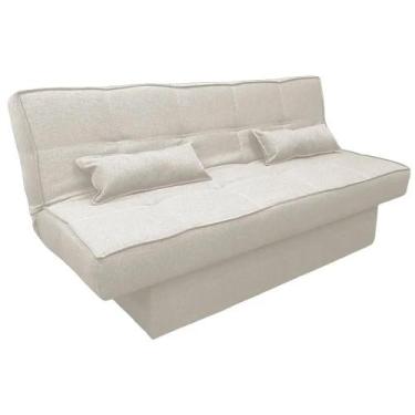 Imagem de Sofá Cama Zurich em Linho com Baú 2 Lugares 182cm Luxury Cor Bege, Beg
