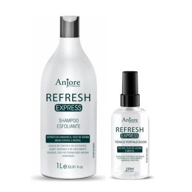 Imagem de Kit Esfoliação Capilar Shampoo 1lt e Tônico Crescimento 150ml Anjore C