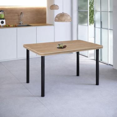 Imagem de Mesa Estrutura Preta Mp1010-tp800 Tampo 1500x800x45mm Preto/mel
