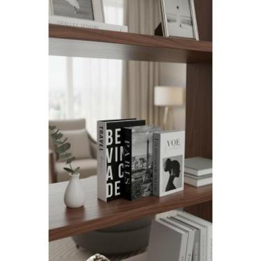 Imagem de Livros Decorativos Caixa Paris L'Amour Porta Objetos Chaves - Congratu
