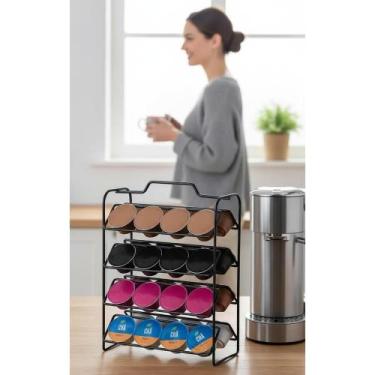 Imagem de Suporte 32 Cápsulas Café Expresso Preto: Organização Perfeit - Congrat