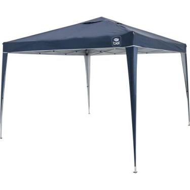 Imagem de Tenda Gazebo Dobrável 3m x 3m Poliéster Azul Bel - Bel Fix, Azul, 3x3m