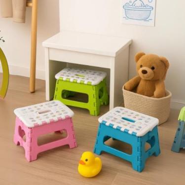 Imagem de Banqueta Dobrável Infantil Antiderrapante Banheiro Pia - Dasshaus, Plá