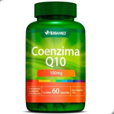 Imagem de Coenzima Q10 Coq10 Ubiquinona 100mg 60 Capsulas Herbamed-Unissex