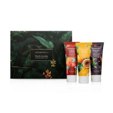 Imagem de Kit Creme para mãos Acqua Aroma Tropicaliza Brasil em Polpa