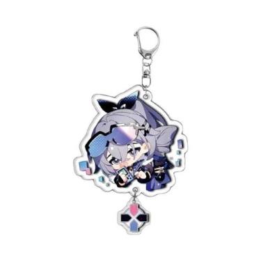 Imagem de Chaveiro Pingente Cosplay Silver Wolf Jing Yuan Asta Yanqing - Crachá 