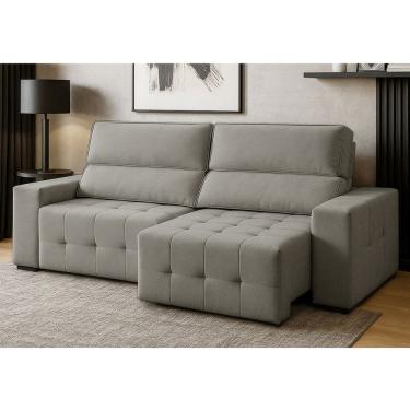 Imagem de Sofa 4 Lugares Retratil Reclinavel 250cm Veludo Village Ferguile