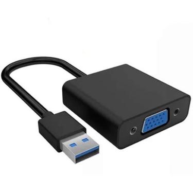 Imagem de Cabo Conversor USB para VGA USB 3.0-2.0 para Conectar Monitor Adicional com Suporte a M...