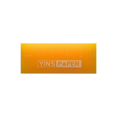 Imagem de Borracha Régua Yin's 5cm Yin's Paper com Régua Integrada para Medir Linhas e Desenhos 1 Unidade Laranja