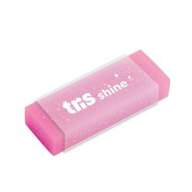 Imagem de Borracha Tris Shine Cores com Textura Super Macia em ECO PVC Não Tóxica Unidade Rosa