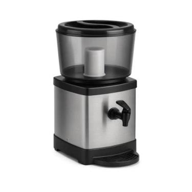 Imagem de Bebedouro AcquaMar 6,5L Inox Preto com Cuba de Barro para Água  Filtro