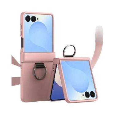 Imagem de Capa Dura Para Samsung Galaxy Z Flip 7 FE 6 5 4 3 Com Anel E Proteção 