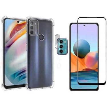 Imagem de Capa Anti Impacto + Pelicula 3d + Pel Camera Para Moto G60s - Universo