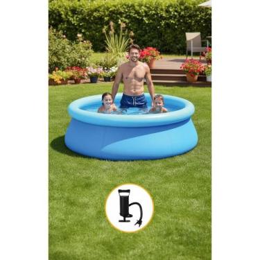 Imagem de Piscina inflável redonda 1000l azul: diversão garantida! - Congratulat