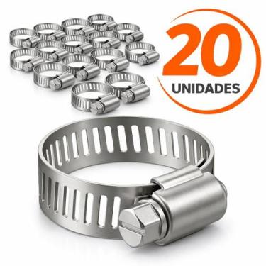 Imagem de 20 Unidades Abracadeira De Metal 13-19mm Certta
