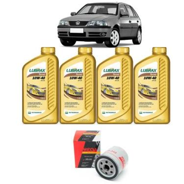 Imagem de Kit De Troca Lubrax 10w40 Filtro Gol 1.0/1.6 G3 - G4