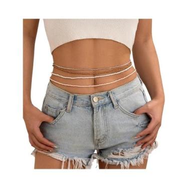 Imagem de Conjunto De 5 Peças De Correntes Finas Multicamadas Boêmias Femininas 