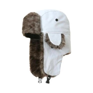 Imagem de Chapéu Ushanka Masculino De Inverno Estilo Militar Com Forro De Pele À