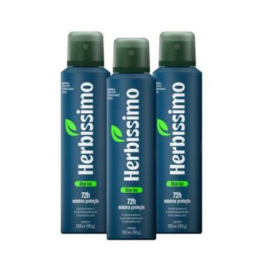 Imagem de Kit Desodorante Aerosol Antitranspirante Herbíssimo Blue Ice 150Ml com