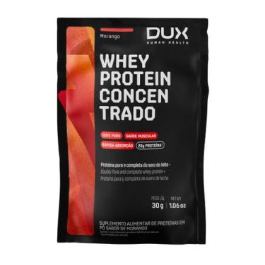 Imagem de Whey Protein Concentrado Dux - Sachê 30g - Dux Company S.a., Morango