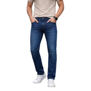 Imagem de Calca jeans fico slim azul j0231 -, 44, Azul