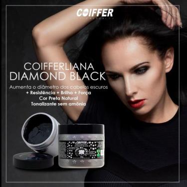 Imagem de Máscara Tonalizante Black 350g Banho De Bilho Cabelo Escuro - coiffer
