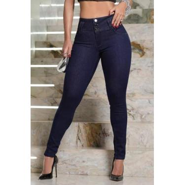 Imagem de Calça Jeans Feminina Pitbull Lançamento Ref 88294, Azul, 46