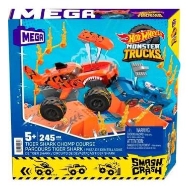 Imagem de Pista Hot Wheels Tiger Shark Smash  Crash Hkf88  Mattel
