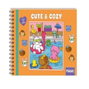 Imagem de Livro de Colorir Criativo Capa Dura Adulto e Infantil - Comfy