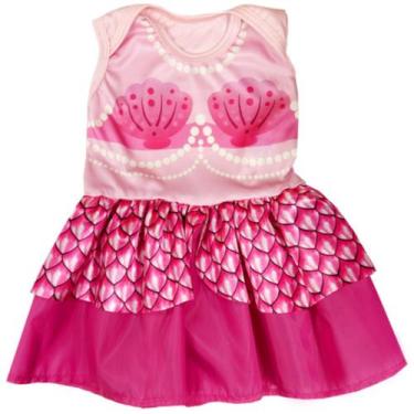 Imagem de Fantasia Sereia Pink Baby Vestido Rosa Feita Em Poliéster Fantasias Su