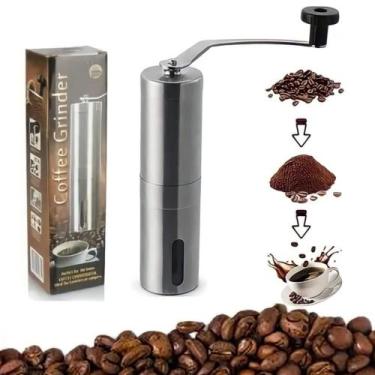 Imagem de Moedor De Café Portátil Manual Em Inox Triturador Grãos - Novo Século