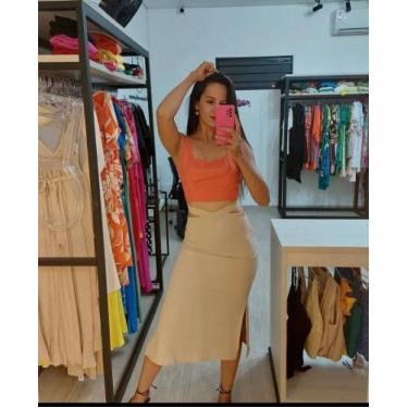 Imagem de Cropped laranja P - Fernanda Modas