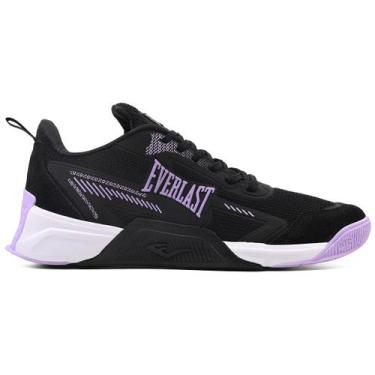 Imagem de Tênis Everlast Jump 5 Low - Preto/Lilás - Feminino, 38, Preto, Lilás