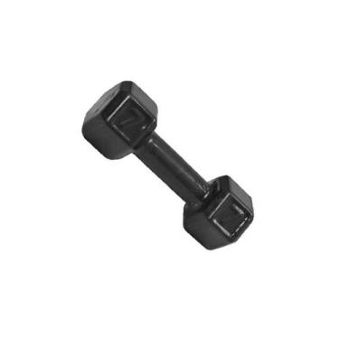 Imagem de Halter Sextavado Emborrachado Para Musculação Academia 07 kg - Niterói