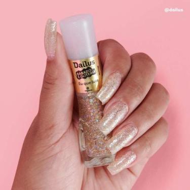 Imagem de Esmalte daillus babado e gliteria - Dailus, dourado, 8ml